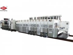 4 สีเครื่องพิมพ์เฟล็กโซ slotter สำหรับกล่อง